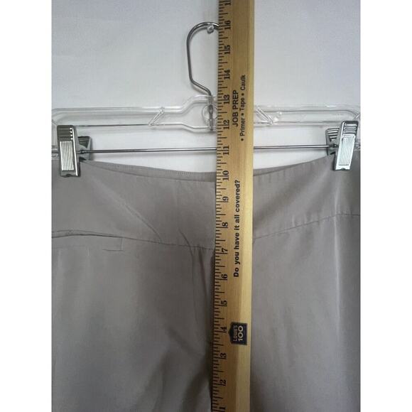 Eileen Fisher Women's Size 10 Gray Flat Front 100% Tencel Zip Up Pants - Picture 6 of 10